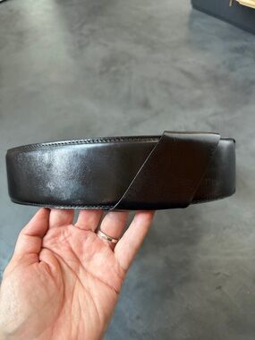 Worth Black Wide Belt